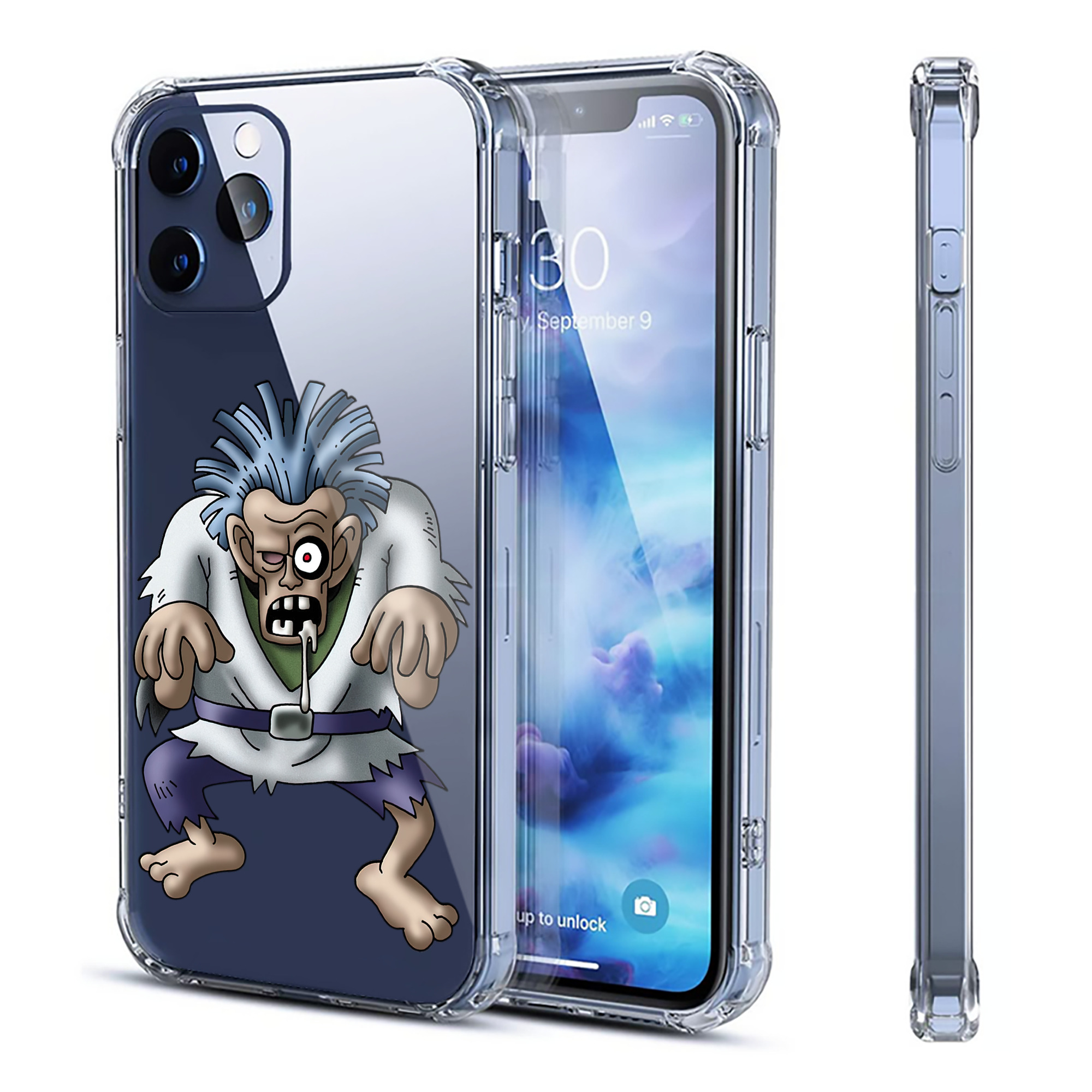 （画像用） ドラゴンクエスト Doragon Kuesuto Dragon Quest 【iPhone 12シリーズ対応】透明スマホケース（クリアソフトケース）